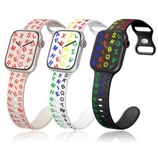 Cinturino in silicone lettere