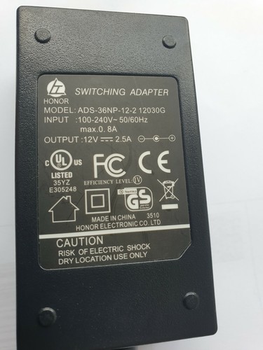Alimentatore 12v honor - 2,5a,