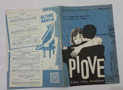 Spartito musicale piove ciao - spartito,