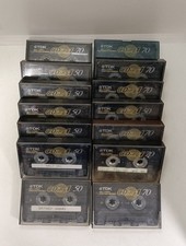 Lotto 14x TDK CDING 50 70 musicassette vergini cassette tape vintage
