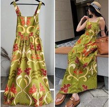 Abito midi ZARA verde hawaiano