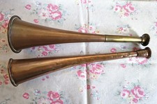 2 corna da caccia vintage rame