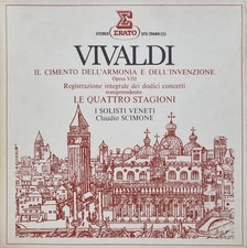 Vivaldi – l Cimento Dell'Armonia E Dell'Invenzione / Scimone - 3 LP Box Set