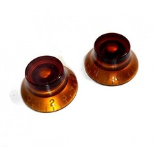 2 Pulsanti Ambra Plexi Vintage Metri 18 Splines Non Incisi LP SG