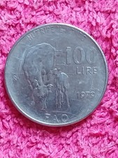 moneta ITALIA 100 lire 1979 FAO nutrire il mondo - circolata
