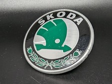 SKODA 55MM 5,5 CM LOGO SIGLA EMBLEMA FREGIO STEMMA SCRITTA TARGHETTA BADGE NOME
