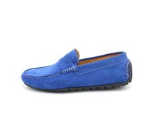 Mocassini uomo vera pelle scamosciati estivi scarpe in camoscio made in italy da