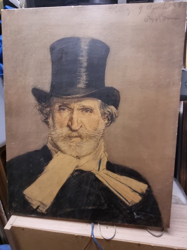Vecchio quadro giuseppe verdi - giuseppe,