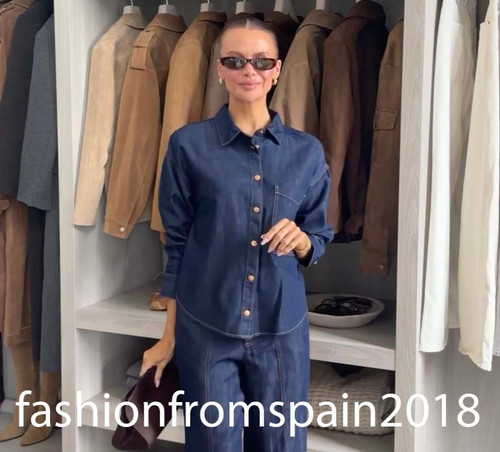 Zara nuova camicia denim - camicia,