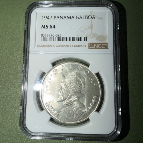 Panama 1947 balboa ngc - panama,