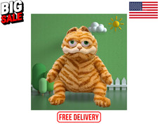 Peluche gatto tabby arancione grasso carino 30 cm peluche morbido per bambini e regali