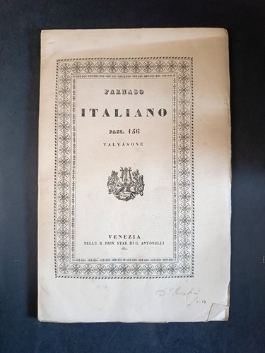 Libro parnaso italiano - libro,
