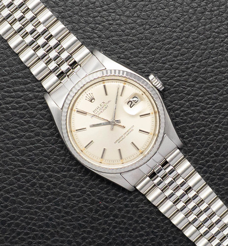 Rolex datejust 1601 silver - rolex,