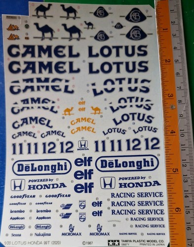 Kit decalcomanie tamiya 20 - kit,
