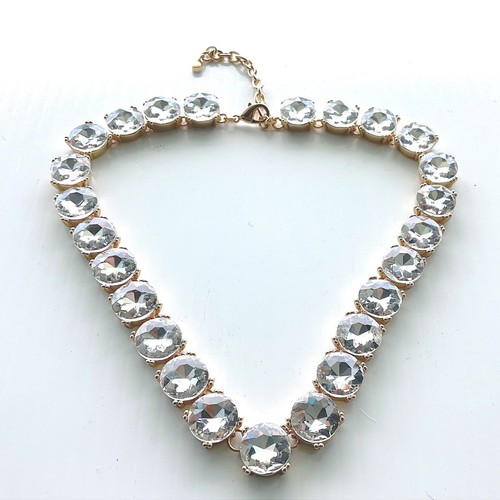 Collana cristallo tono oro - cristallo,