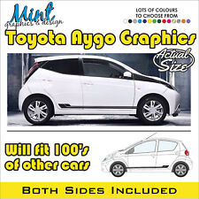 Toyota AYGO Strisce Laterali 3/5DR QUALSIASI ETÀ Decalcomanie Adesivi Grafica NO P&P 006