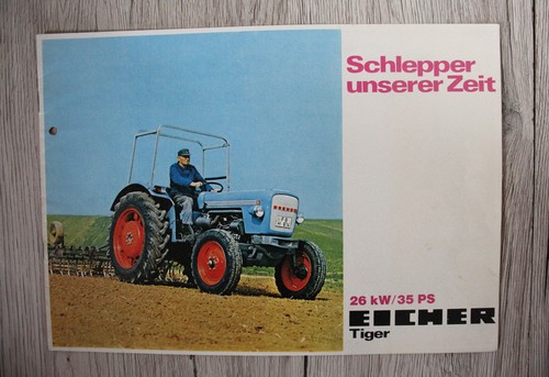 Eicher depliant originale - , per