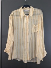 Camicia Zara gialla a righe
