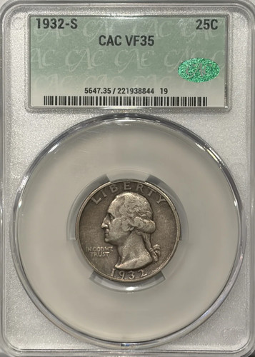 1932 washington quarter cacg - 1932-s,