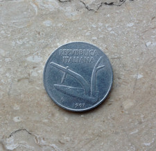 10 Lire 1967 Italia Due Spighe