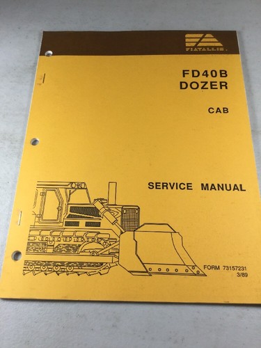 Fiat allis fd40b dozer cab - allis,