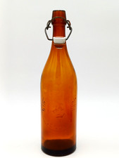 BIRRA CERVISIA GENOVA , BOTTIGLIA D'EPOCA  VUOTA PUBBLICITARIA 1LT