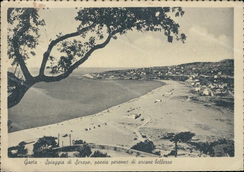 G772 cartolina gaeta spiaggia - g772,