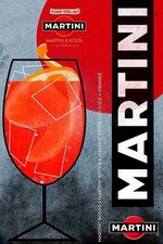 Poster Manifesto Locandina Pubblicità Cocktail Aperitivo Martini Stampa 50x70 Cm