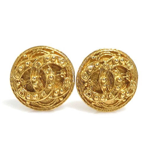 Orecchini clip con logo - a, cc