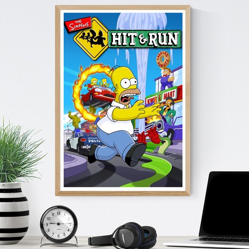 Simpsons hit run cover - simpsons,