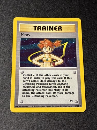 Carta pokemon trainer misty - carta,