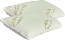 COPPIA CUSCINI IN MEMORY FOAM SAPONETTA SFODERABILE ALOE VERA H11 H13 H15 H18