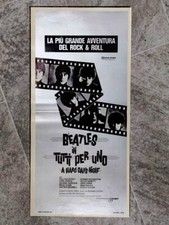 Locandina TUTTI PER UNO The Beatles CINEMA John Lennon Poster A HARD DAY'S NIGHT