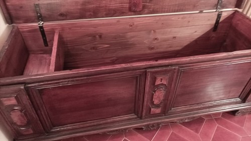 Antica cassapanca noce del - antica,