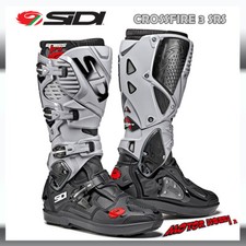 STIVALI OFF-ROAD CROSS ENDURO SIDI CROSSFIRE 3 SRS BIANCO NERO CENERE