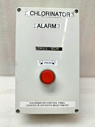 Pannello allarme clorinatore - pannello,