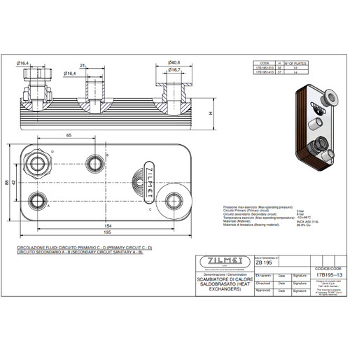 Zilmet scambiatore sanitario - zilmet,