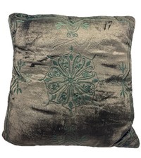 15x15 Inch brown velvet throw