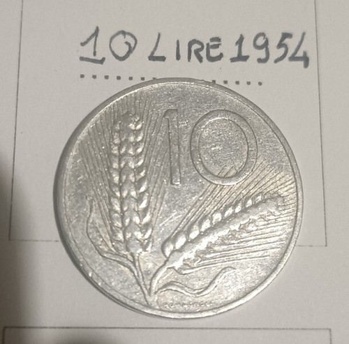 Lire del 1954 repubblica - 10,
