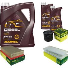 Olio motore 7L mannol Diesel Tdi + Mann per Nissan Navara D40 2.5
