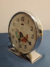 Orologio Sveglia Da Tavolo Shanghai China Diamond Gallina Animata Anni70 Vintage