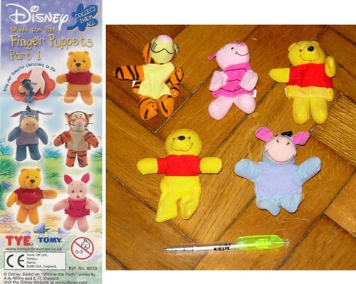 Winnie pooh finger puppets - puppets, set