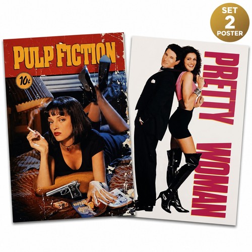 Set poster pulp fiction - pulp, +