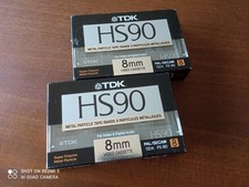 2 TDK HS90 8mm Video Cassette