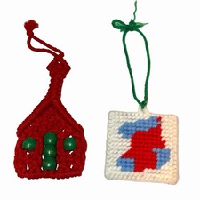 Vintage Natale Plastica Tela