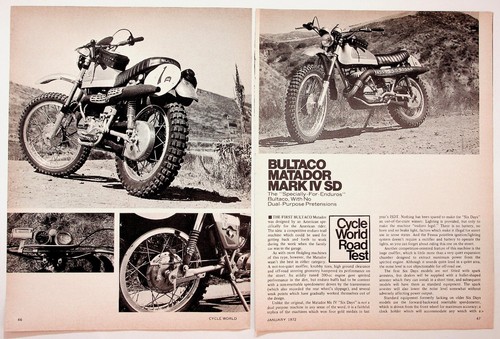 Bultaco matador mark sd - mark, iv