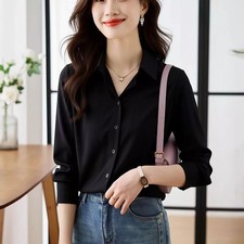 Camicia Elegante Donna Nera