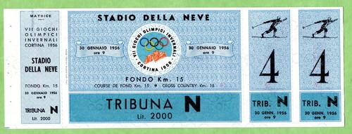 Biglietto olimpiadi cortina - biglietto,