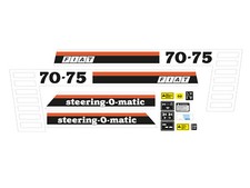 KIT ADESIVI TRATTORE FIAT 70-75 COMPLETO DI SIMBOLI E AVVERTENZE
