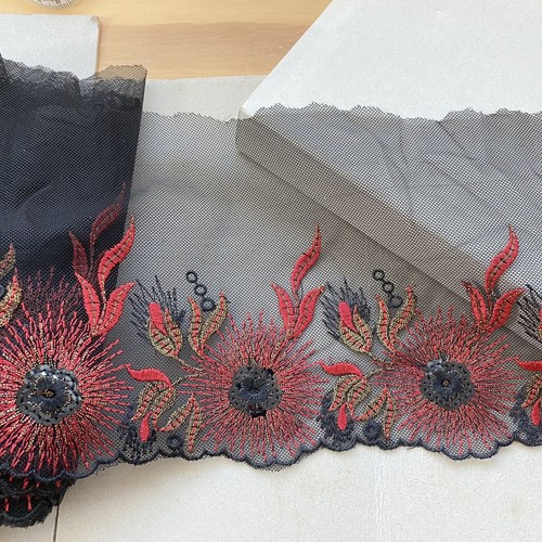 Paillettes nere iarde bordo - paillettes, 2